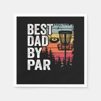 Guardanapo De Papel Best Dad By Par Disc Golf Daddy Gift Disc Golfer