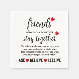 Guardanapo De Papel Best Friends Forever Friendship Day