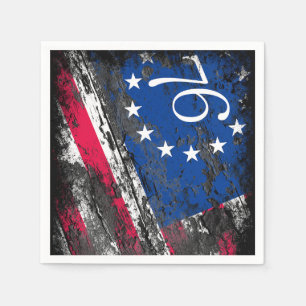 Guardanapo De Papel Betsy Ross Flag 1776 Patriótico 4 de julho