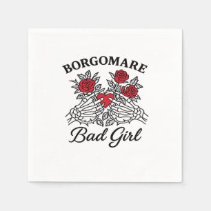 Guardanapo De Papel Bgm Bad Girl II Clássico - Coração de Esqueleto Mã