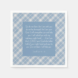 Guardanapo De Papel Bíblia Personalizável Verse Isaiah 41:10, 13
