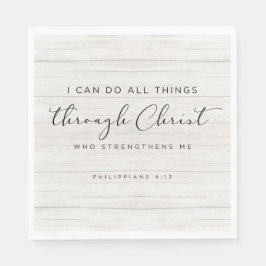 Guardanapo De Papel Bíblia Verse Philippians 4:13 Posso Fazer Todas As