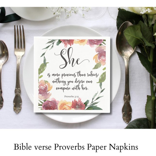 Guardanapo De Papel Bíblia verso do papel de Napkins (Criador carregado)
