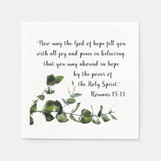 Guardanapo De Papel Bíblia Vine Greenerse Verse Napkin