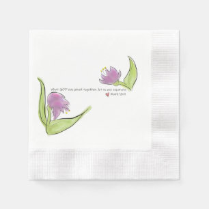 Guardanapo De Papel Bíblias Religiosas Versos e Flores