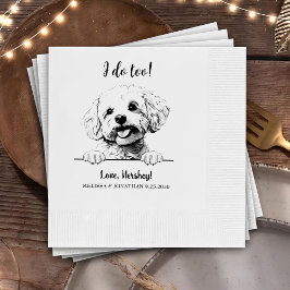 Guardanapo De Papel Bichon Frise Dog Personalizado Eu Também Faço