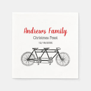 Guardanapo De Papel Bicicleta Antiga Construída Para Dois / Bicicleta