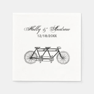 Guardanapo De Papel Bicicleta Antiga Construída Para Dois / Bicicleta