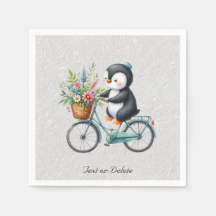 Guardanapo De Papel Bicicleta Floral Penguin Napkins