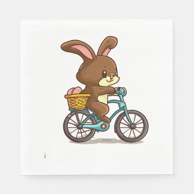 Guardanapo De Papel Bicicleta Marrom (Frente)