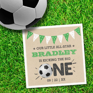 Guardanapo De Papel Bicking O Grande   primeiro aniversario de futebol