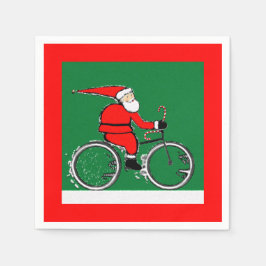 Guardanapo De Papel Bicycle Cycling Christmas Holiday