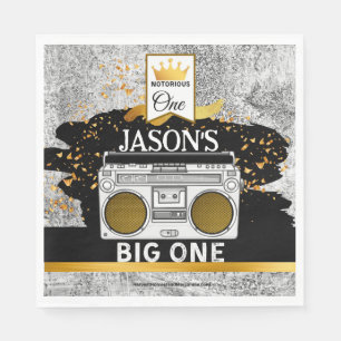 Guardanapo De Papel BIG ONE primeiro aniversario Boombox Napkins
