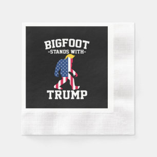 Guardanapo De Papel Bigfoot Apoia Trump Eleições 2024