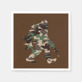 Guardanapo De Papel Bigfoot Sasquatch Camuflagem