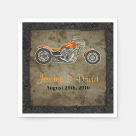 Guardanapo De Papel Biker Wedding Paper Napkins