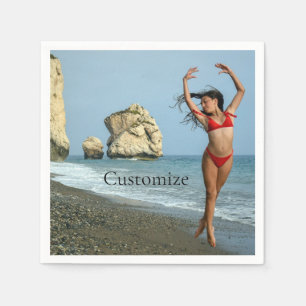 Guardanapo De Papel Bikini Model Dancing Thunder_Cove