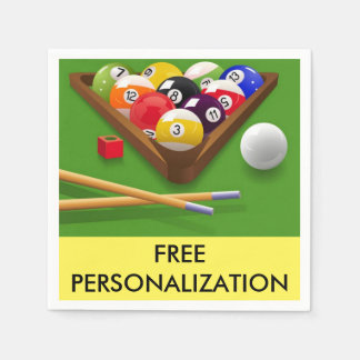 Guardanapo De Papel Billiards Paper Napkins