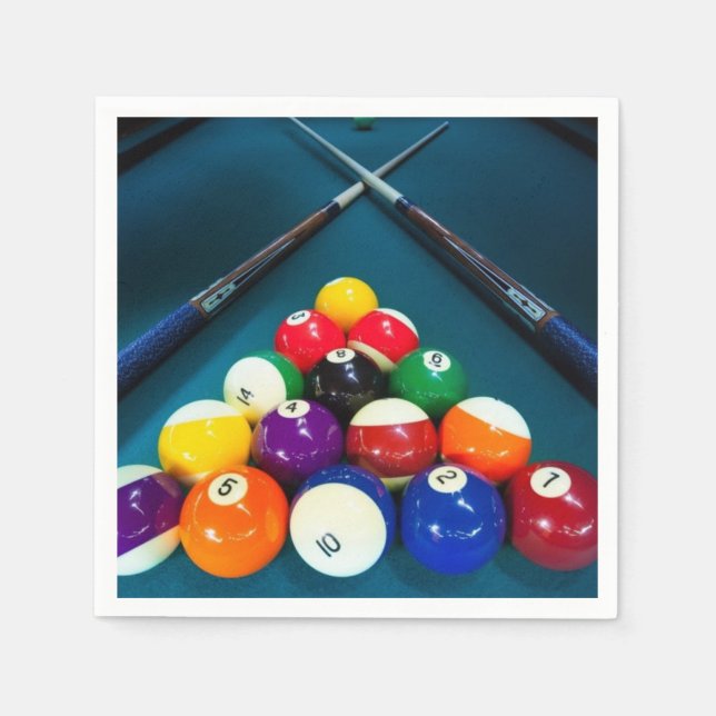 Guardanapo De Papel Billiards Paper Napkins (Frente)