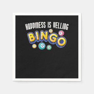Guardanapo De Papel Bingo Player Balls Lucky Número