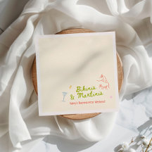 Biquínis e Martinis Desenhados à Mão para Despedid