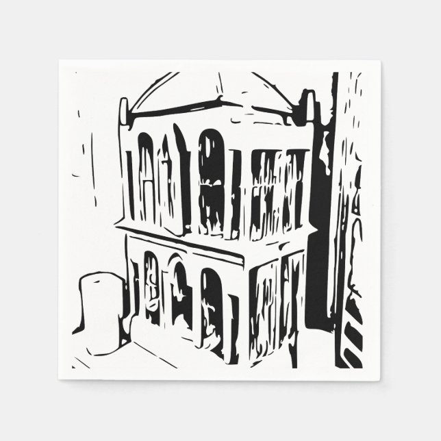 Guardanapo De Papel Bird Cage Napkins (Frente)