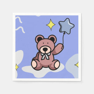 Guardanapo De Papel Birthday Boy Teddy Bear