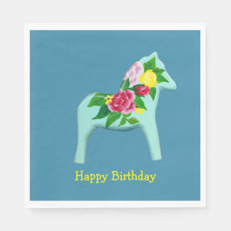 Guardanapo De Papel Birthday Dala Horse