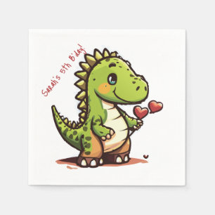 Guardanapo De Papel Birthday Dinosaur