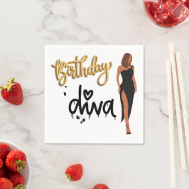 Guardanapo De Papel Birthday Diva Napkins