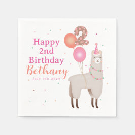 Guardanapo De Papel Birthday Llama