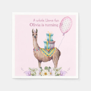 Guardanapo De Papel Birthday Llama