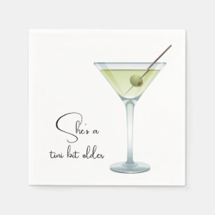 Guardanapo De Papel Birthday Martini Em Branco