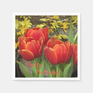 Guardanapo De Papel Birthday Tulip