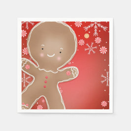 Guardanapo De Papel Biscoito de Gengibre e Menta-Pimenta Festa de Nata