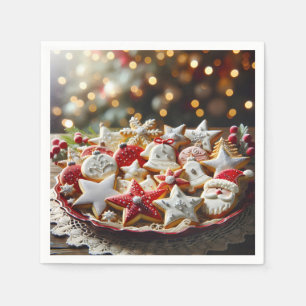 Guardanapo De Papel Biscoitos de Açúcar de Natal rico