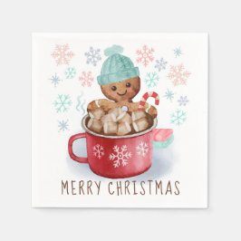 Guardanapo De Papel Biscoitos e cacau Natal