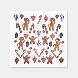 Guardanapo De Papel Biscoitos e Doces de Natal