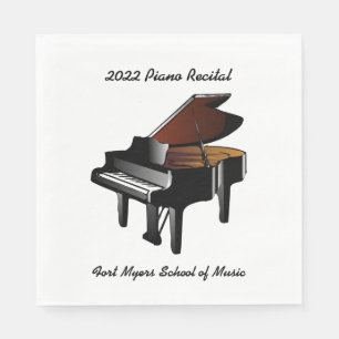 Guardanapo De Papel Black Baby Grand Piano Considerando