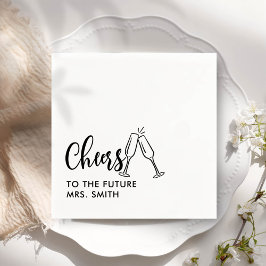 Guardanapo De Papel Black Future Mrs Modern Chá de panela