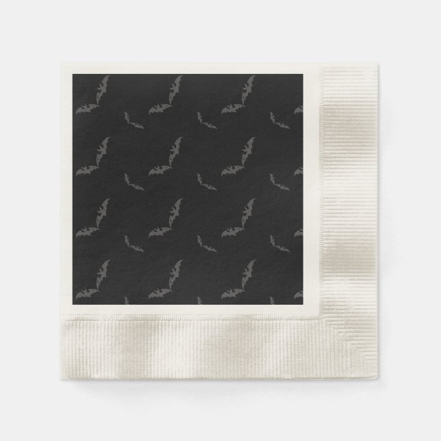 Guardanapo De Papel Black Halloween/bat Napkins (Frente)