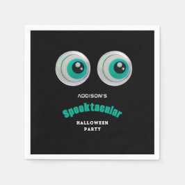 Guardanapo De Papel Black Horror Eye Spooktacular Festa de Halloween