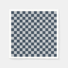 Guardanapo De Papel Black ice checkered board pattern