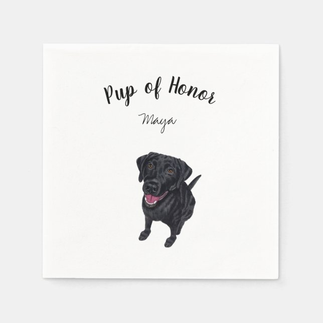 Guardanapo De Papel Black Lab Coctail Napkins (Frente)