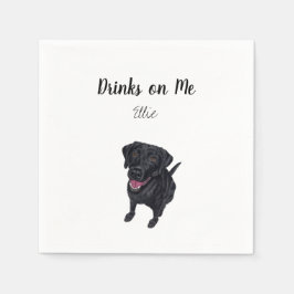 Guardanapo De Papel Black Lab Coctail Napkins