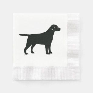 Guardanapo De Papel Black Lab Dog Napkins