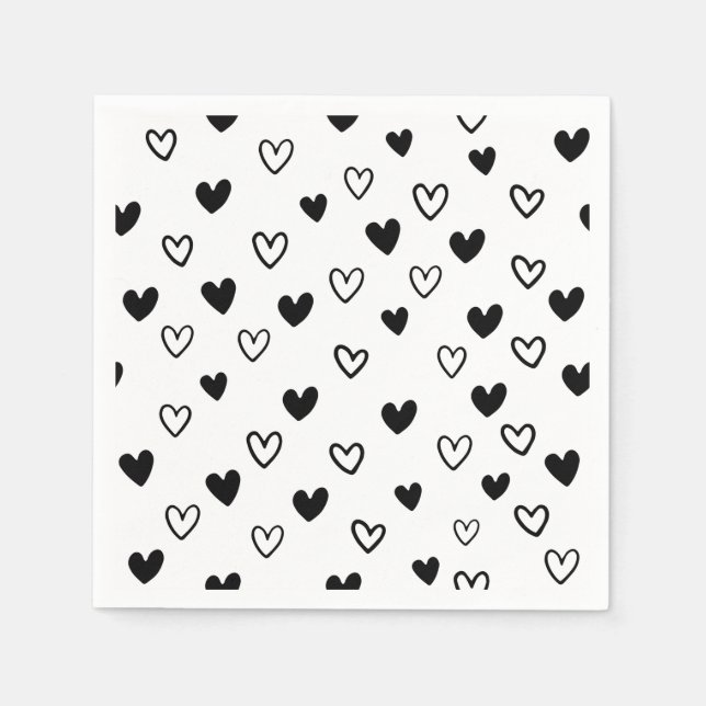 Guardanapo De Papel Black Love Valentine Day (Frente)