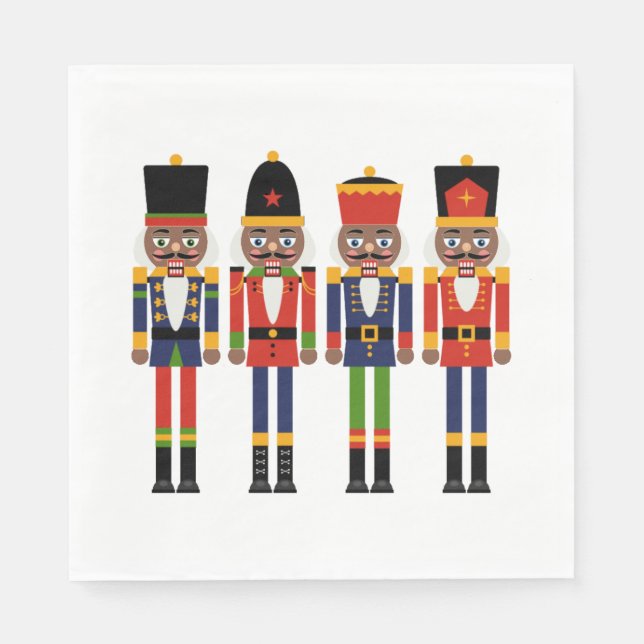 Guardanapo De Papel Black Nutcracker Paper Napkin (Frente)