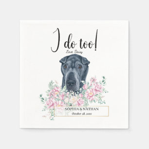 Guardanapo De Papel Black Shar Pei Dog Casamento Cocktail Napkins