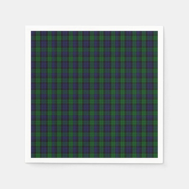 Guardanapo De Papel Blackwatch Tartan (Frente)